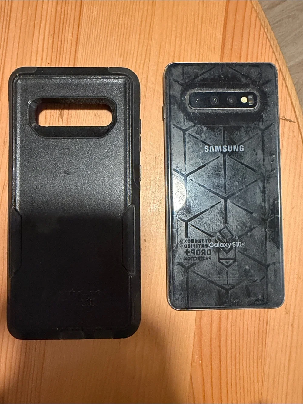 Black Smartphone with Black Protective Case for parts